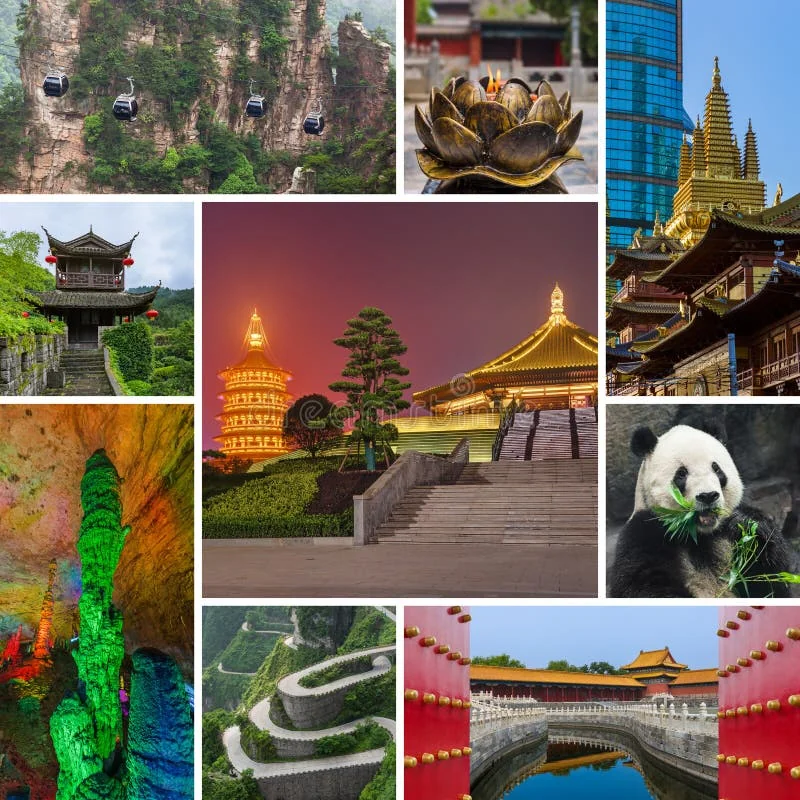 China destination map for private multi-city trip planning