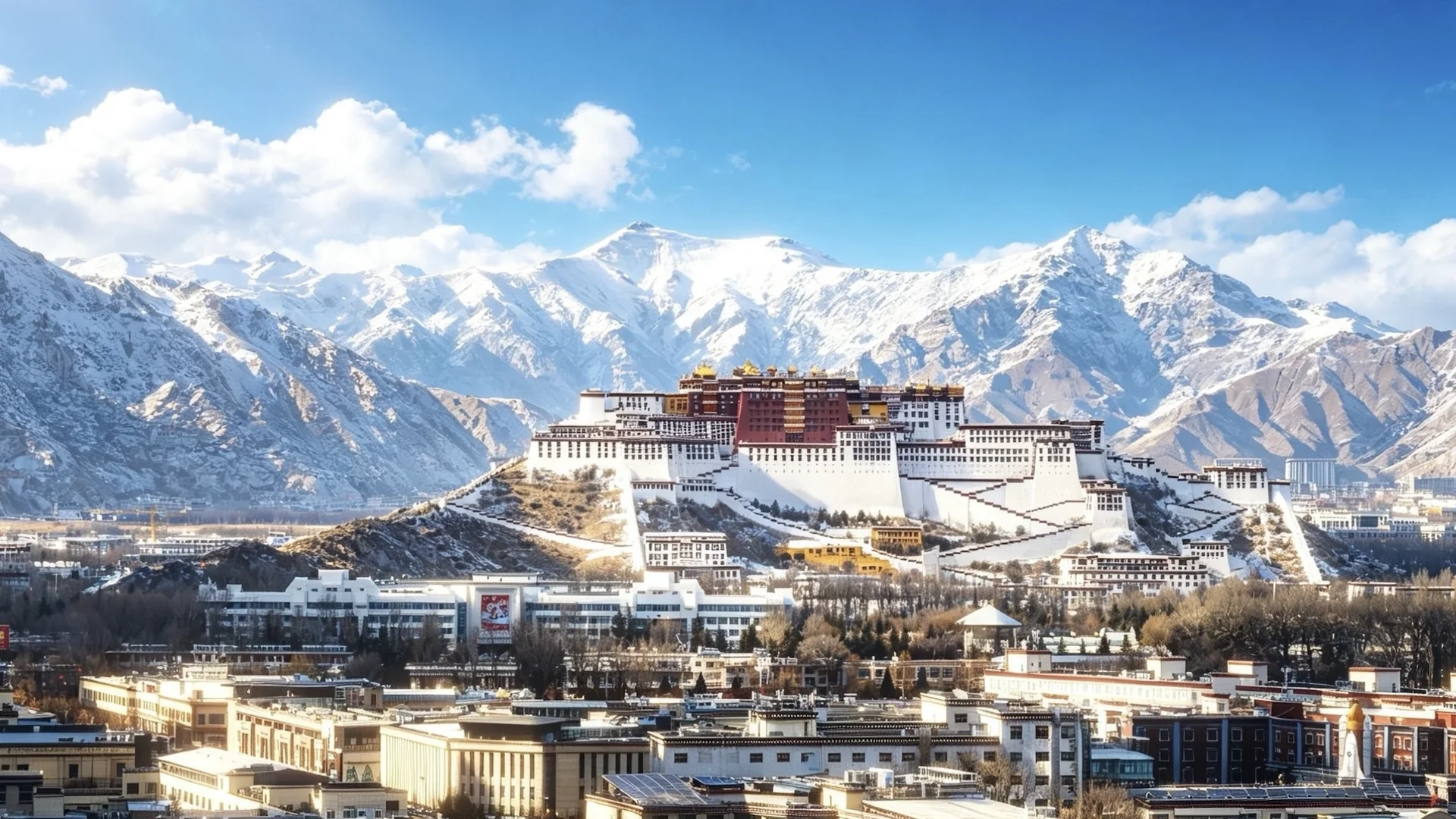 Tibet private tour with Himalayan highland scenery and monastery culture